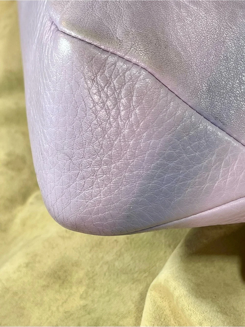 Coach Lavender Pebbled Leather Hobo Bag